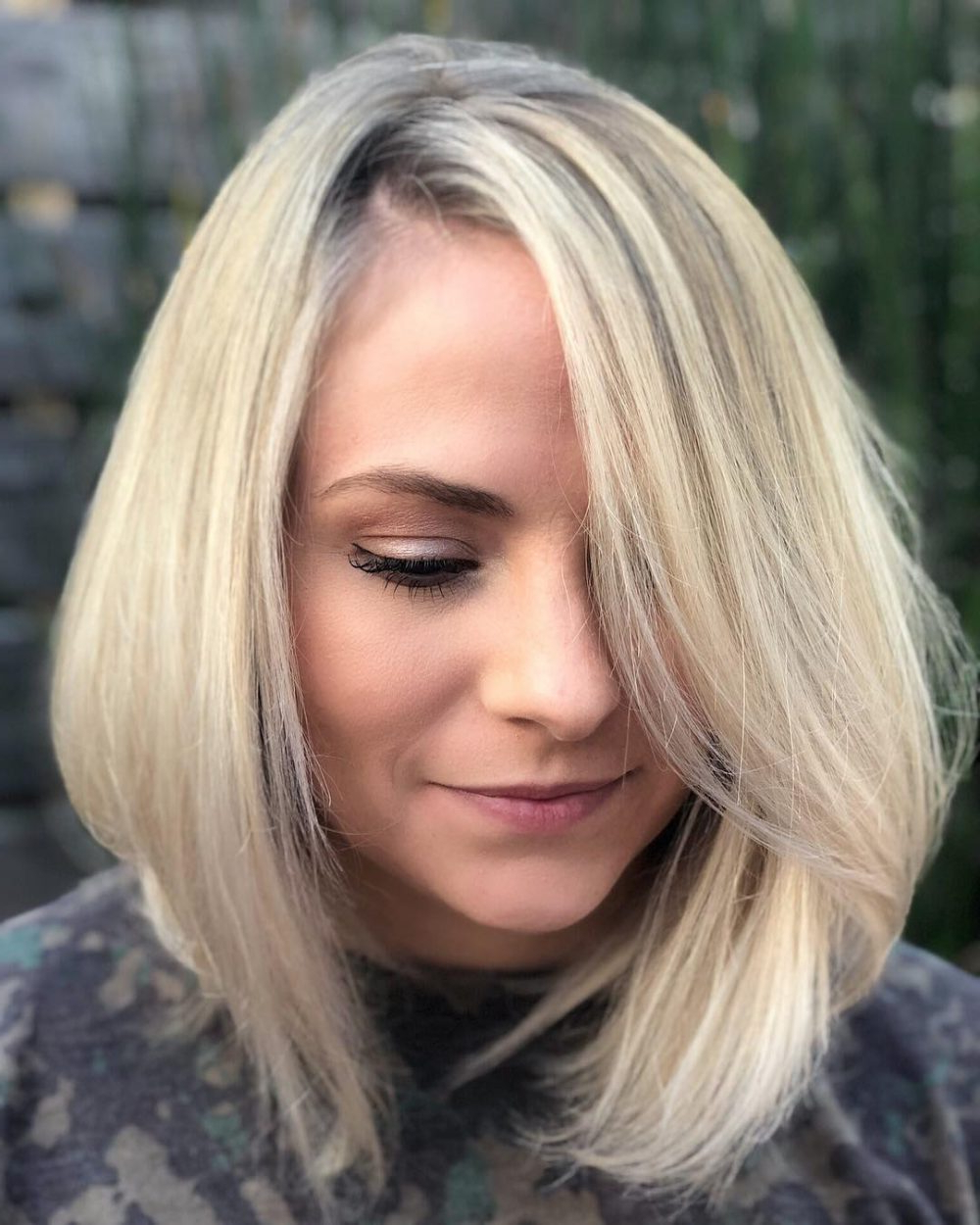 20 Collection of Rounded Bob Hairstyles with Side Bangs