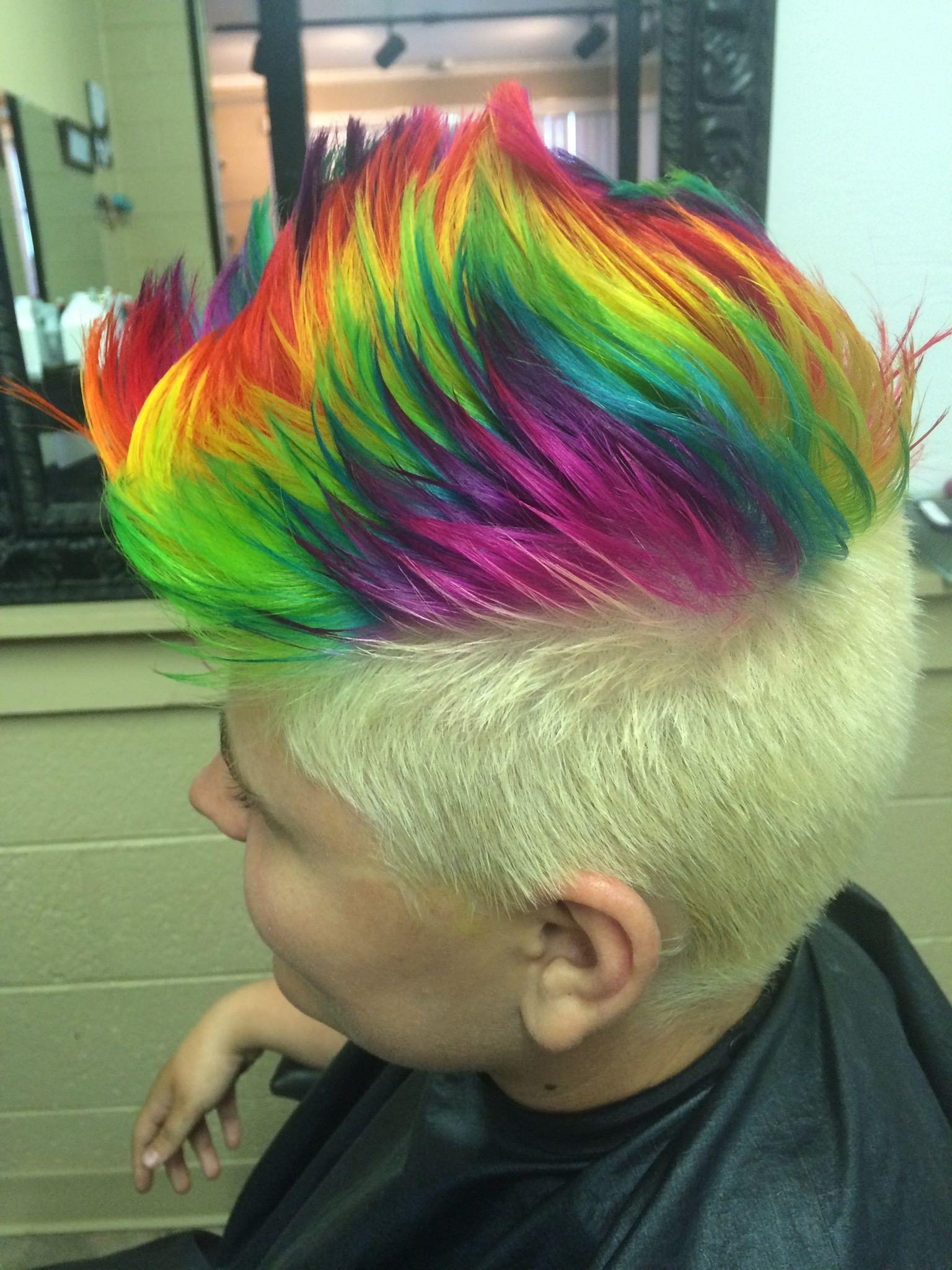 20 Ideas of Rainbow Bright Mohawk Hairstyles