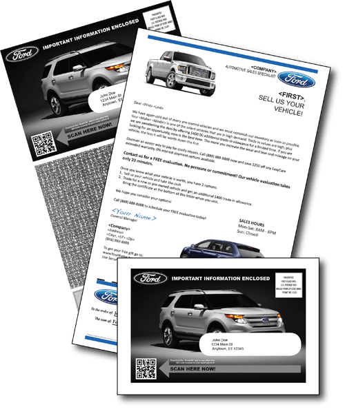 Auto Direct Mail For Dealership Traffic and Auto Sales Influence Direct