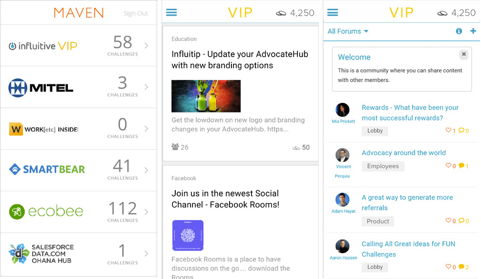 Maven App Now Available on iOS and Android Influitive