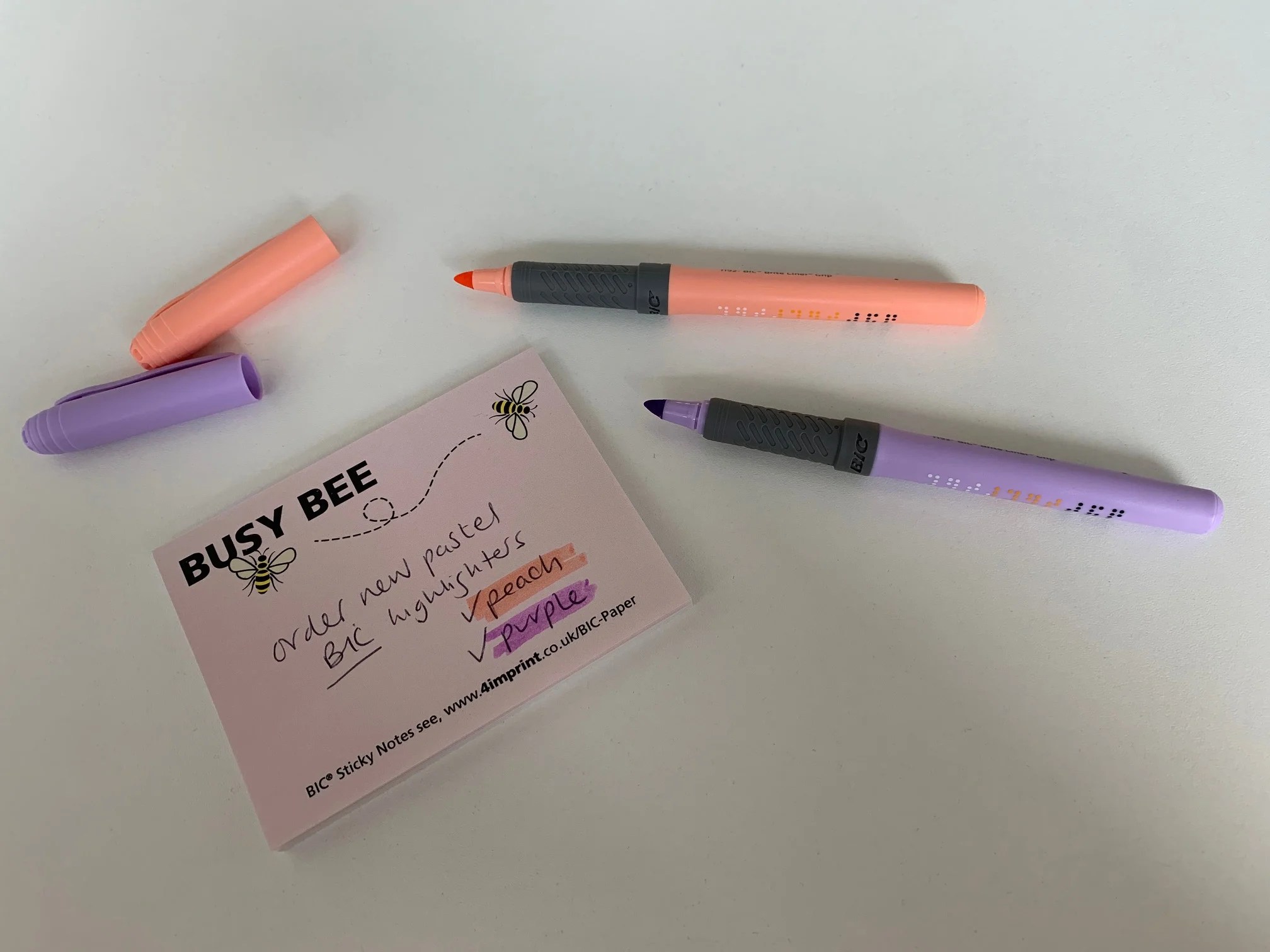 These new BIC highlighters are just peachy (and pastel purple) 4Imprint