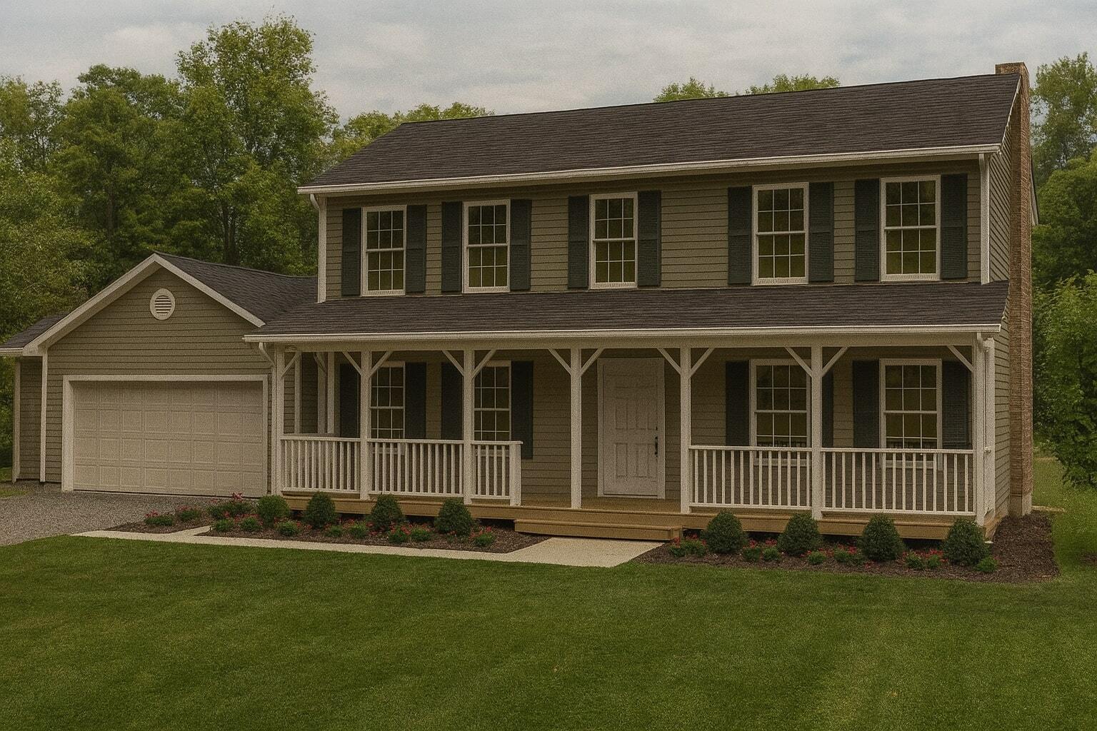 Ethan Allen III 3 Bedroom Colonial Floor Plan