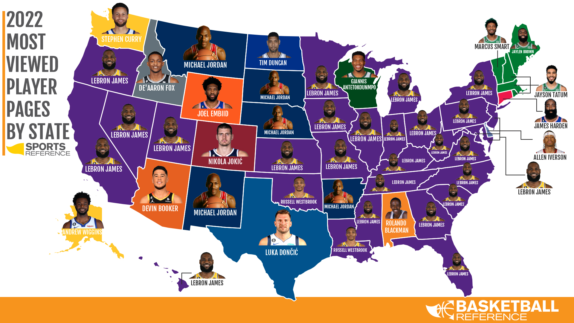 [Basketball Reference] 2022 Sportify Wrapped The Players and Teams