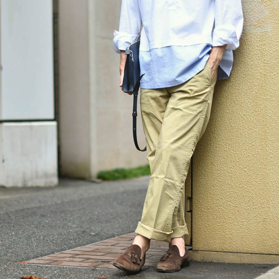 East Harbour Surplus【イースト ハーバー サープラス】チノパンツ ベージュ CINQUE un ALTRO【チンクエ