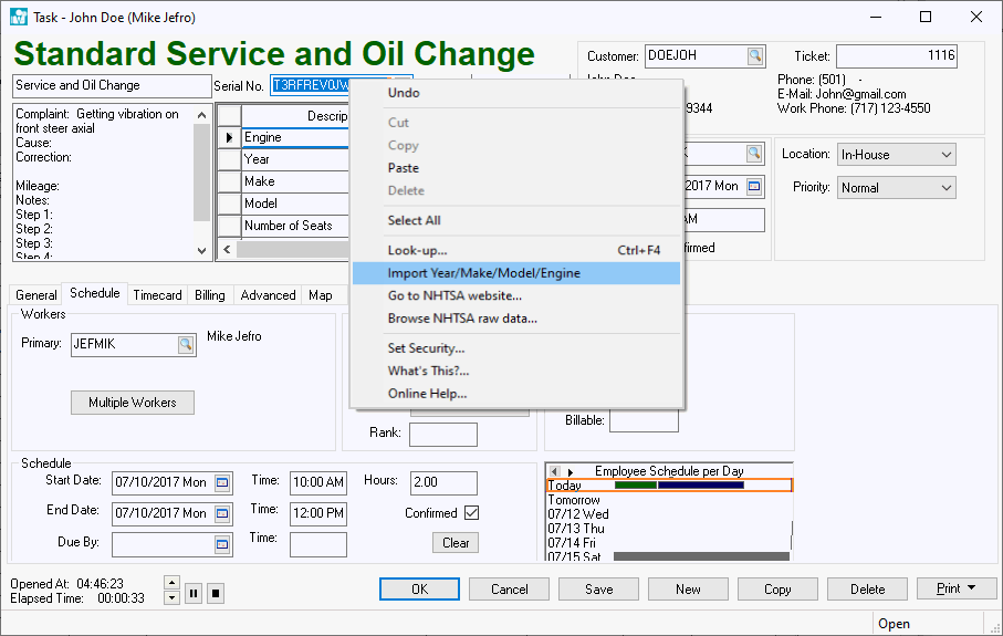 Vehicle Identification Number (VIN) Decoding