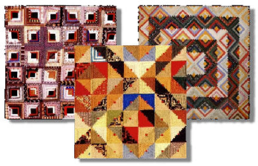Log Cabin Slave Quilt Symbol