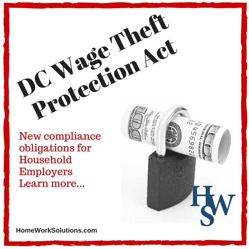 DC Household Employers have 1 Month Remaining to Provide Wage Notices