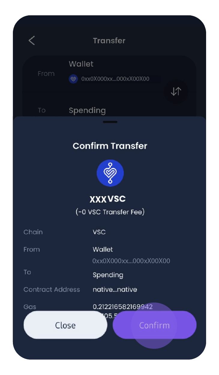 如何將 USDV 和 VSC 轉到 VyvoPay？ inPersona