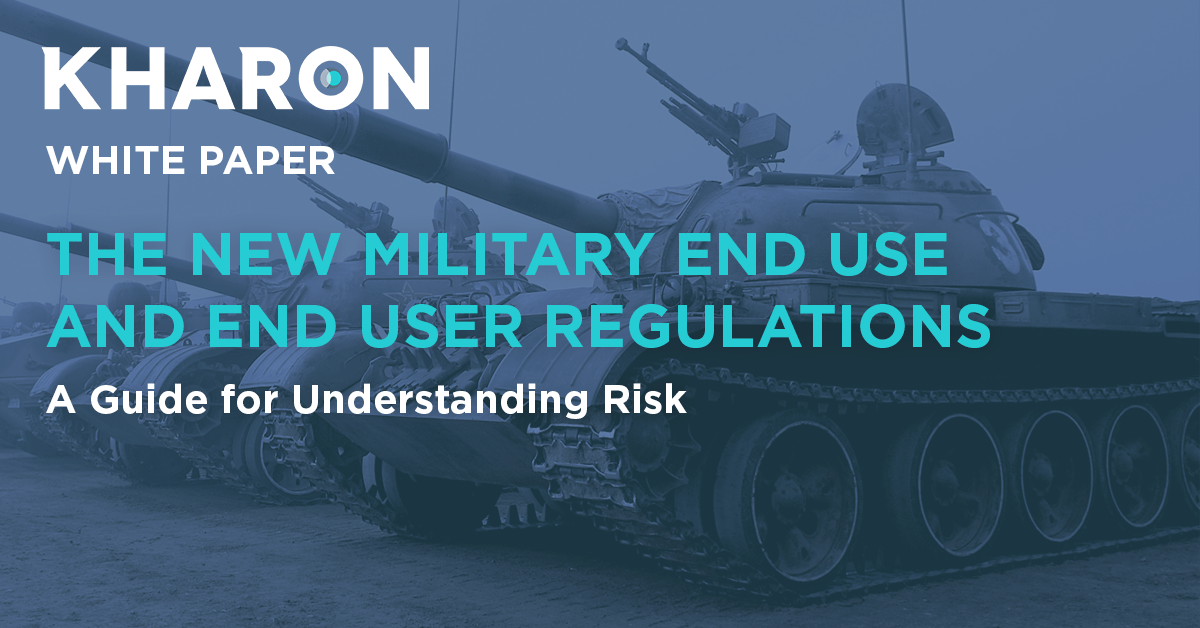 The New Military End Use and End User Regulations