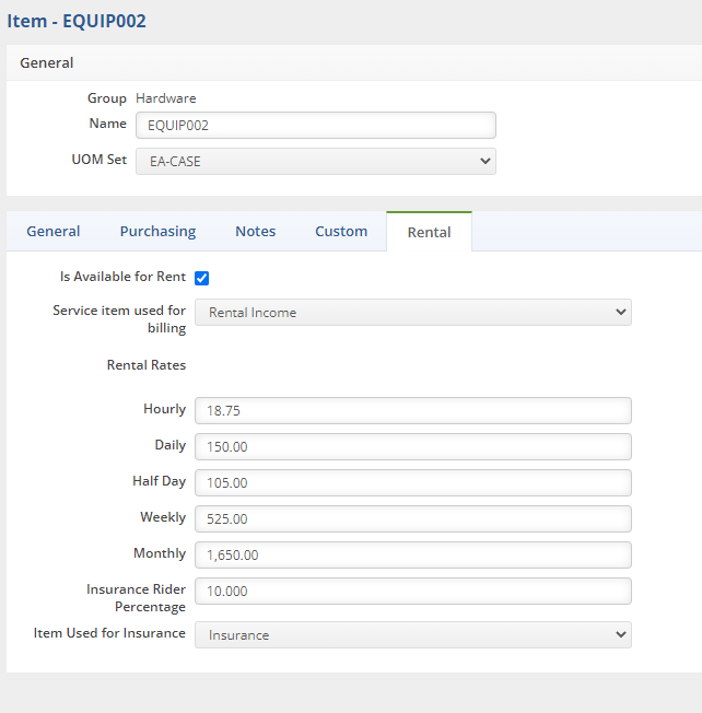 Equipment Rental Software Machine Rental Management Order Time