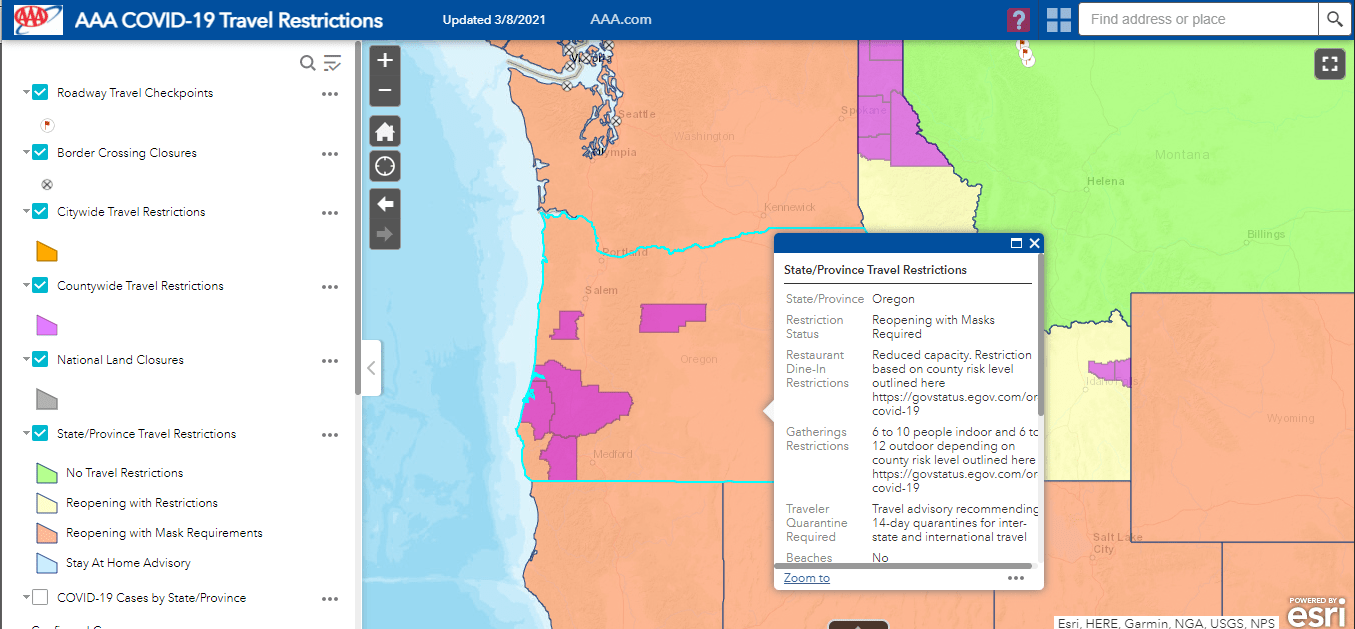 Aaa Travel Restrictions Map Ready to Travel Again? AAA has Advice on Planning Spring and Summer