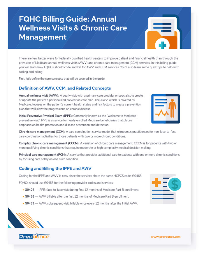 FQHC Billing Guide Annual Wellness Visits & Chronic Care Management