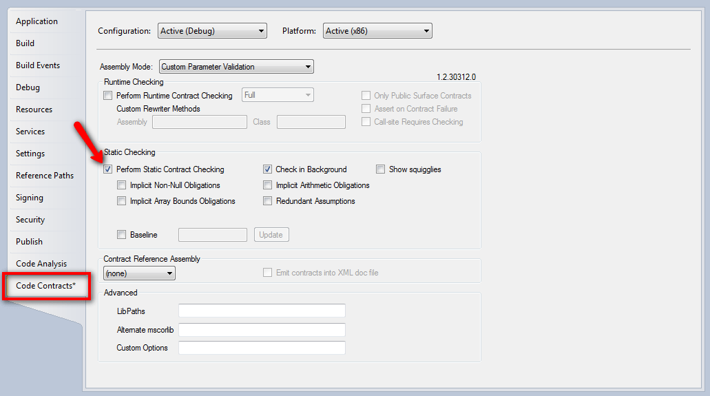 Exploring the 4.0 framework in C System.Diagnostics.Contracts