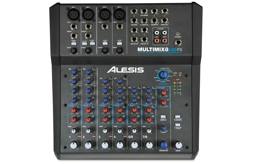 Alesis MultiMix USB FX シリーズ エフェクト＆オーディオIF内蔵オーディオミキサー