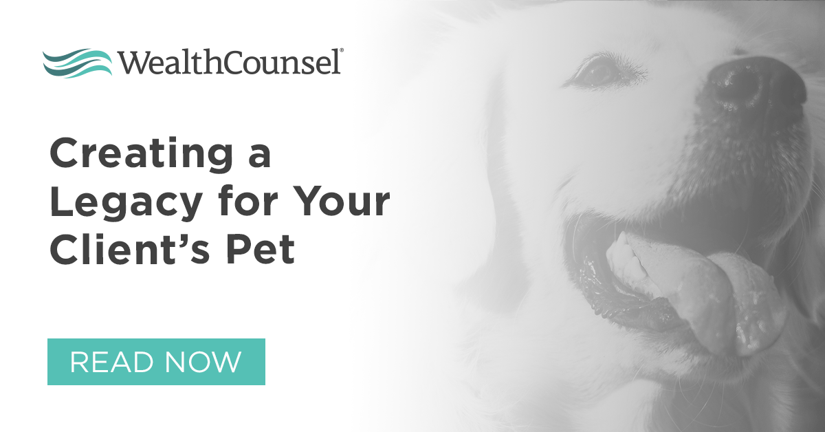 Creating a Legacy for Your Client's Pet