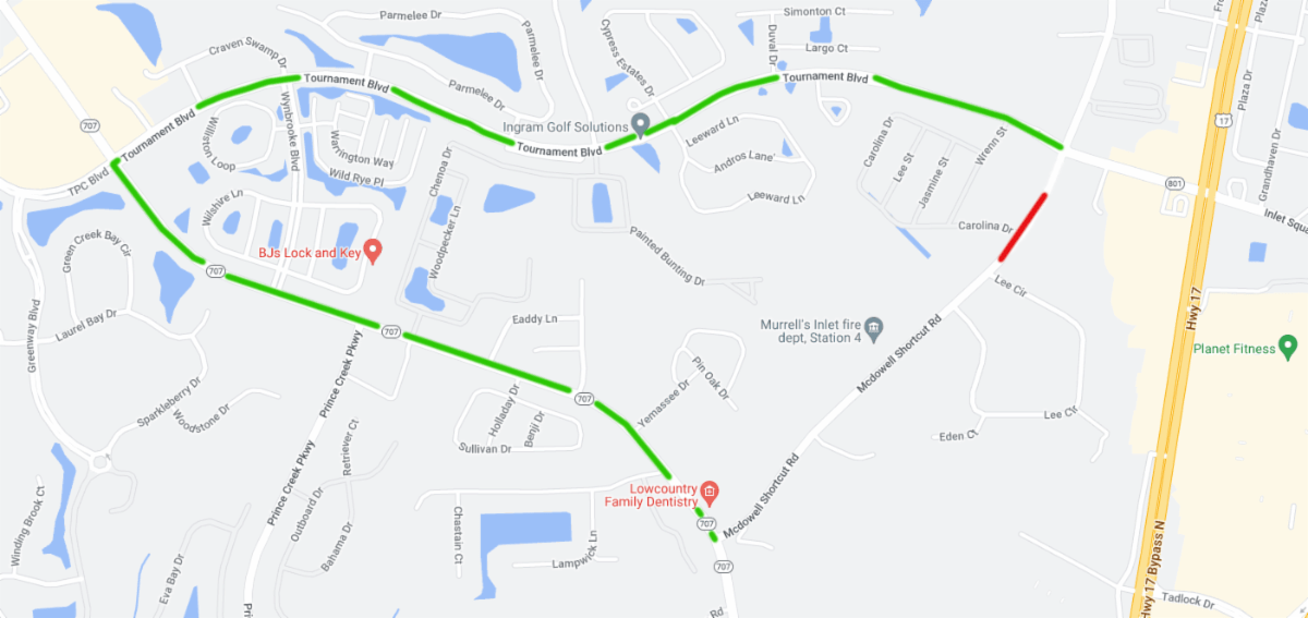 SCDOT to temporarily close McDowell Shortcut Road in Horry County as
