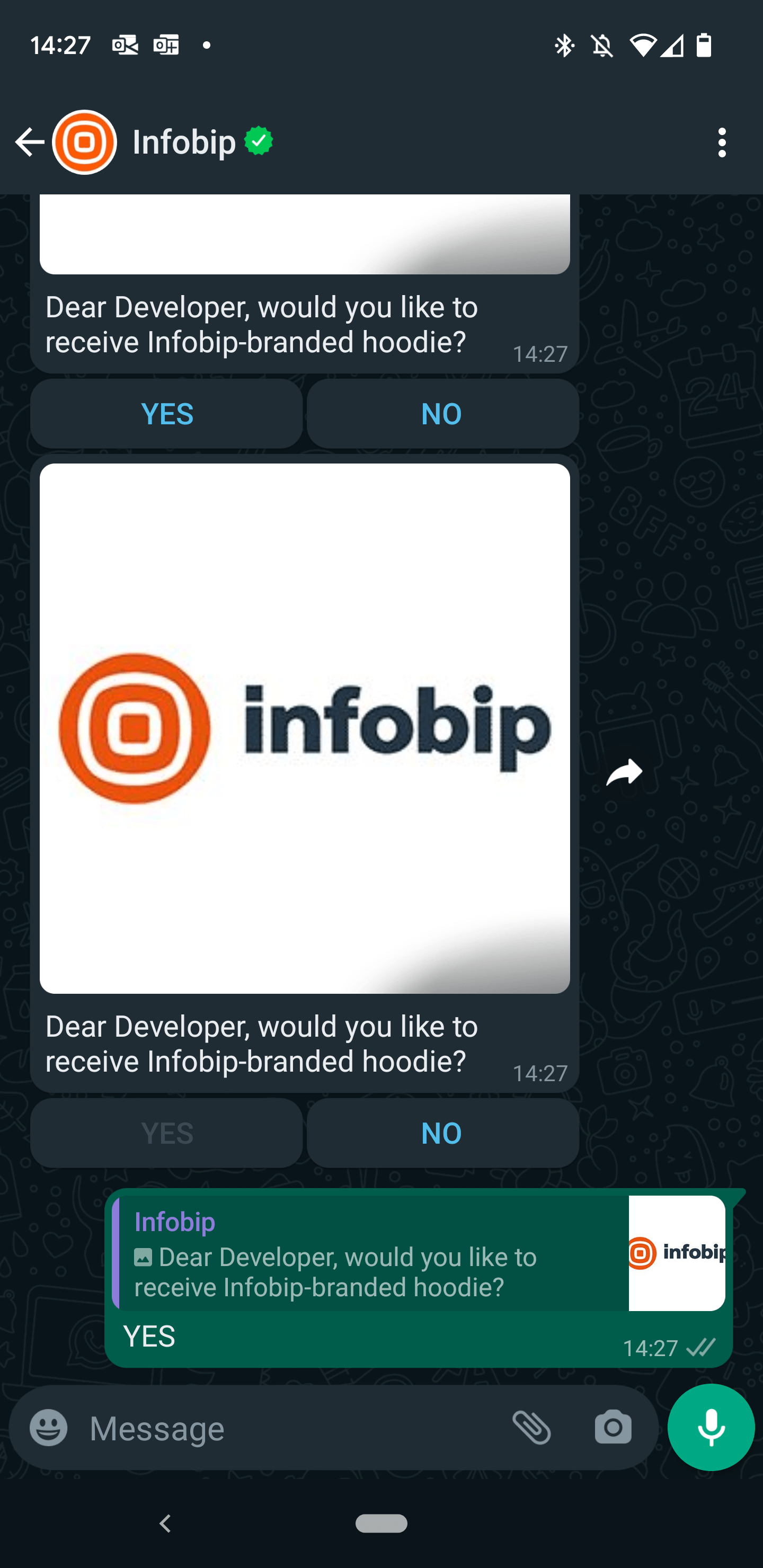 How to send a WhatsApp message with interactive buttons with Python and