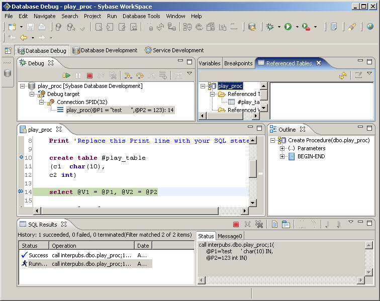 Lesson 4 View temp tables during debugging