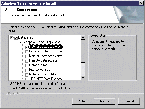 Installing the Adaptive Server Anywhere Client
