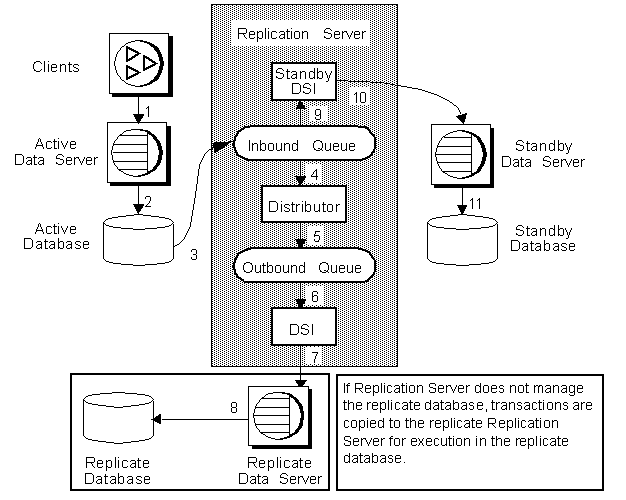 Warm standby application for a primary database