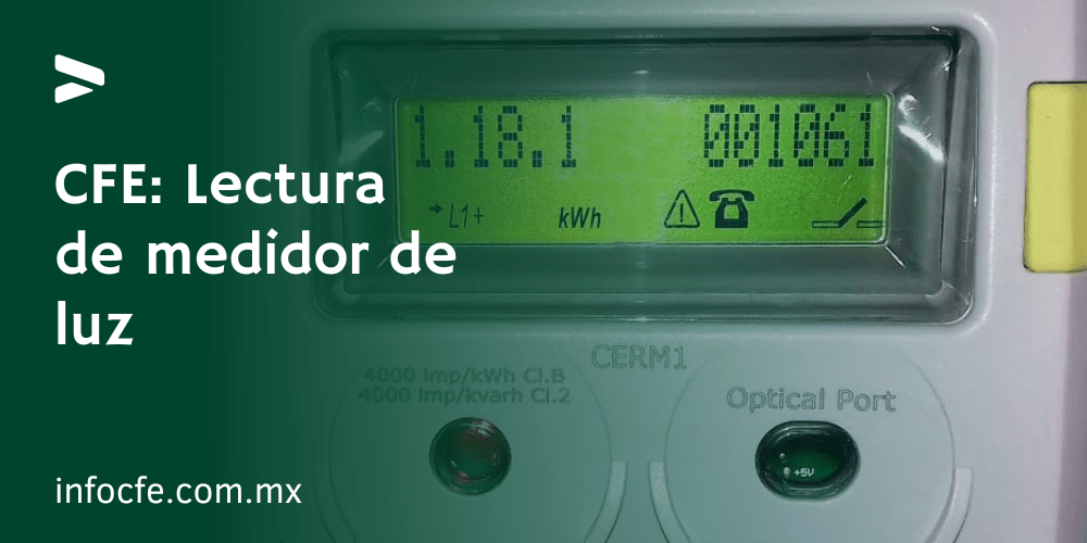 CFE Lectura de medidor de luz »