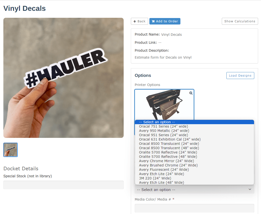 Sign Estimating Software Infoflo Print