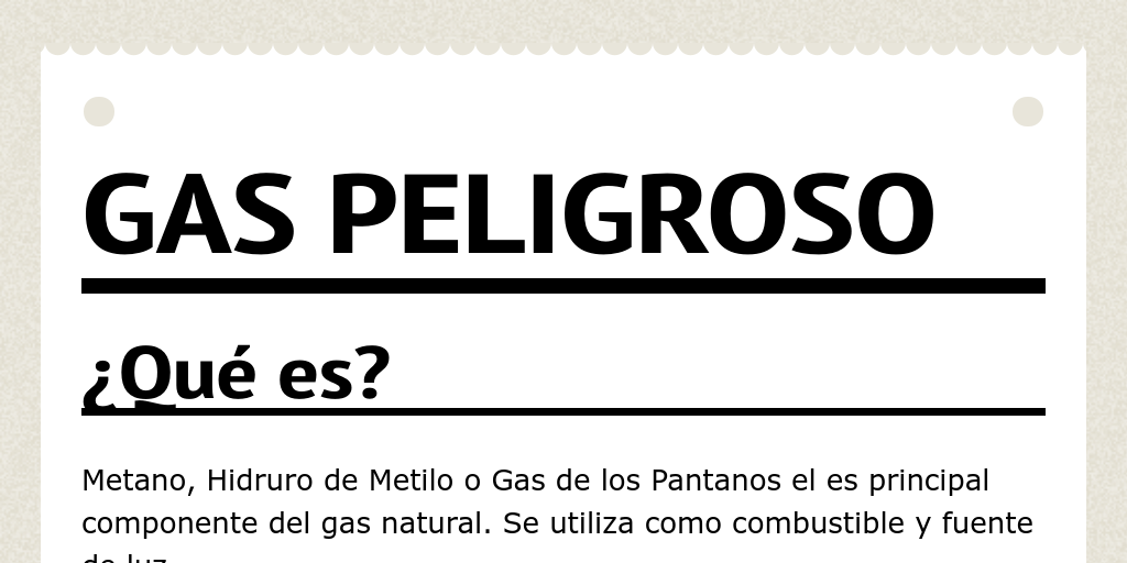 Gas peligroso by Sebvnhp Infogram