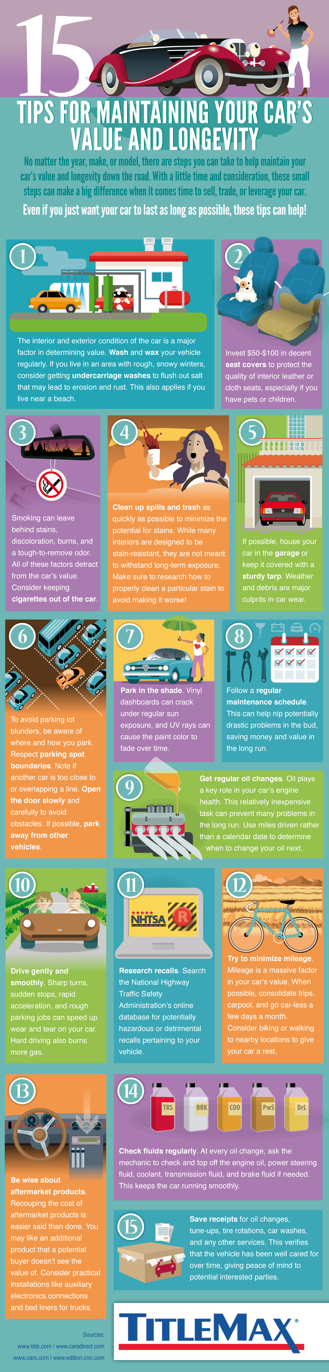15 Tips for Maintaining your Car’s Value and Longevity [Infographic]