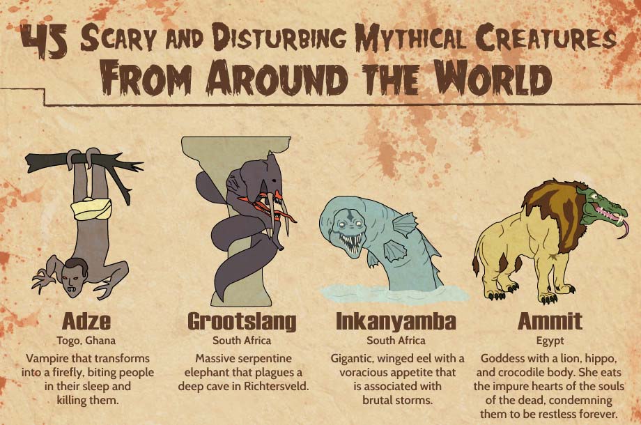 45 Scary and Disturbing Mythical Creatures from Around the World