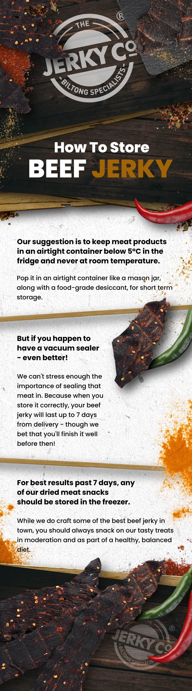 How To Store Beef Jerky [Infographic]
