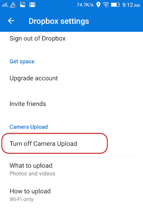How to disable dropbox photo auto upload on mobile and desktop InfoHeap