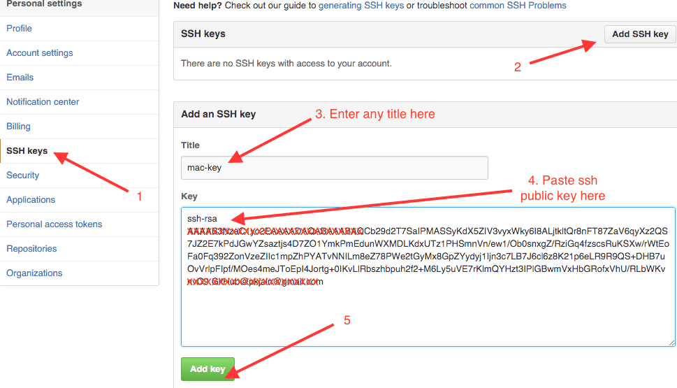 How to setup password less git push for github InfoHeap
