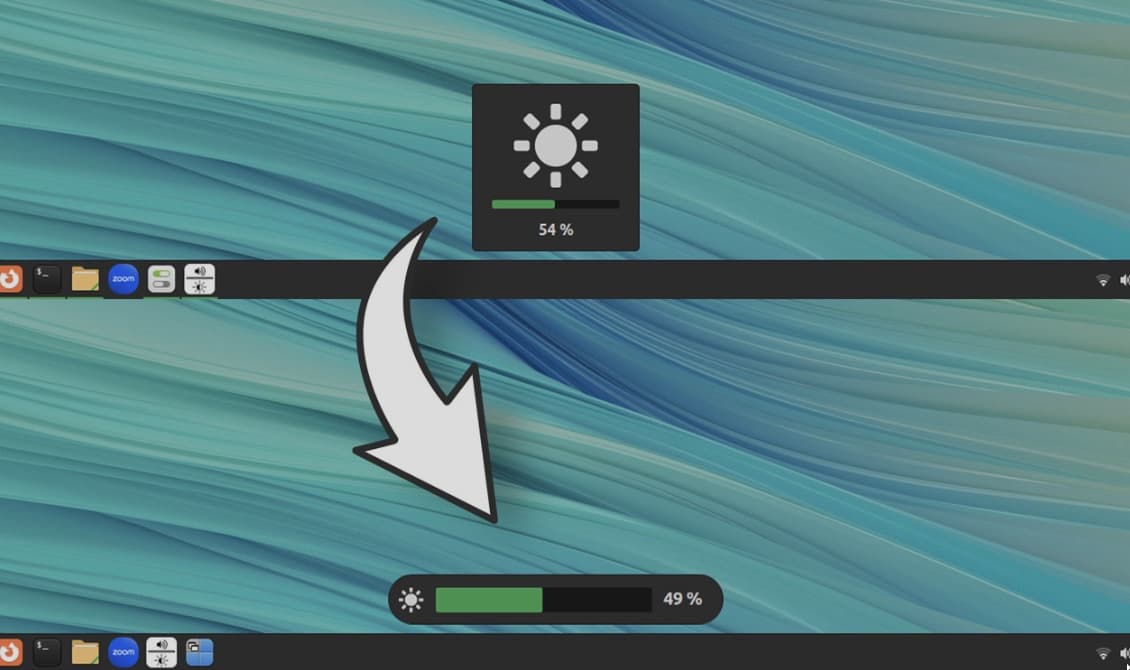 Modifier l'affichage de luminosité et volume sur Linux Mint