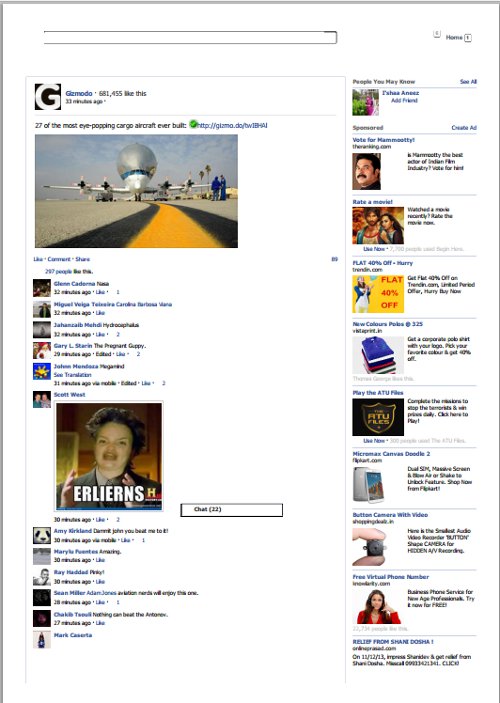 How to Take Printout of Your Facebook News Feed Posts