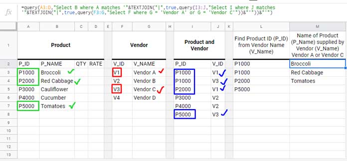Google Sheets Nested Query Formula How to and Examples