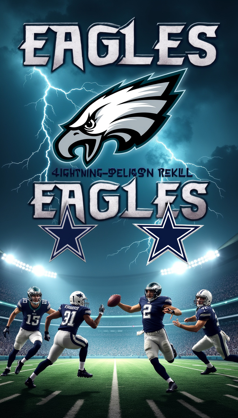 Eagles Edge Cowboys 2420 In LightningDelayed Thriller To Open 2025