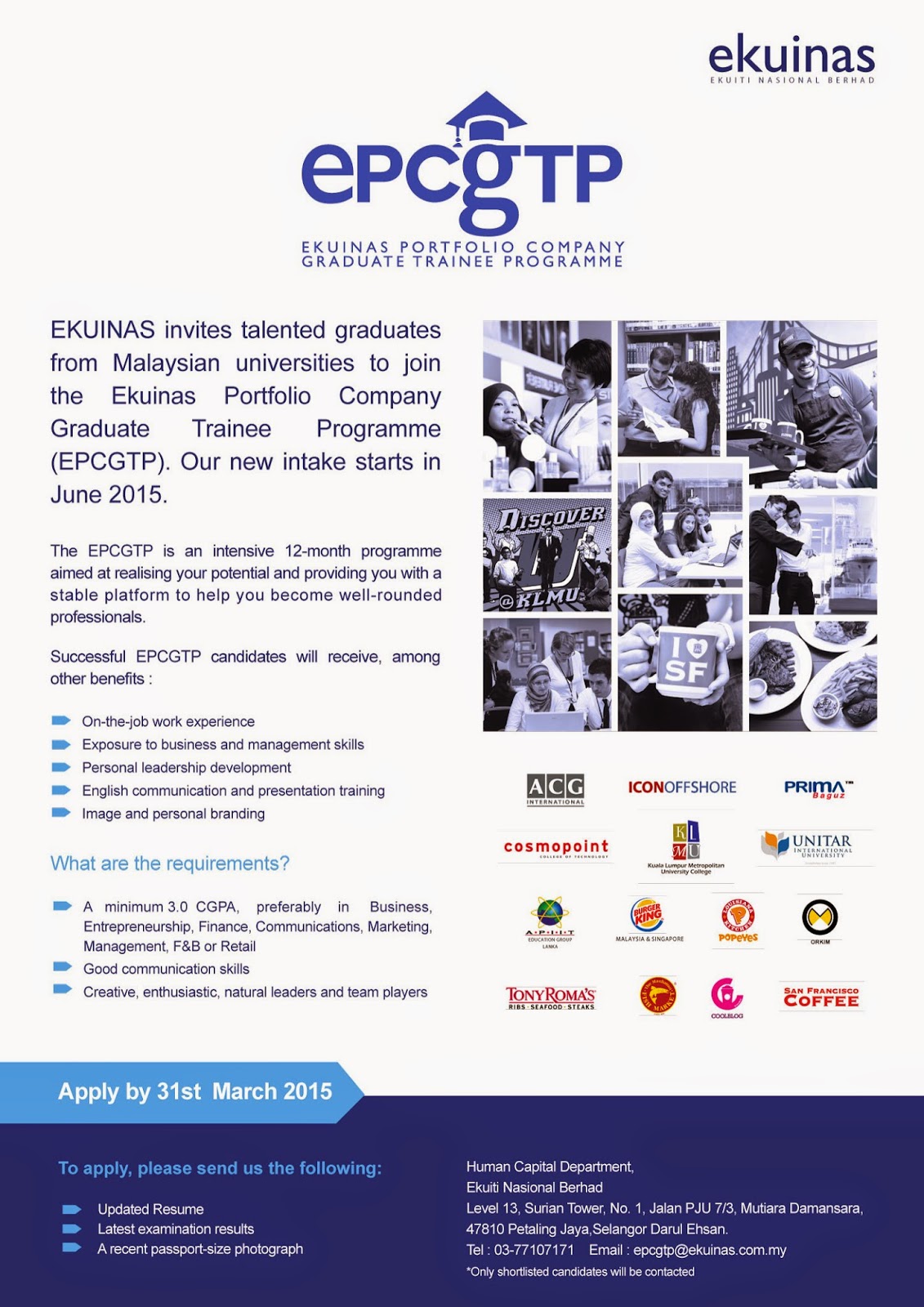 Job Vacancies at Ekuiti Nasional Berhad (Ekuinas