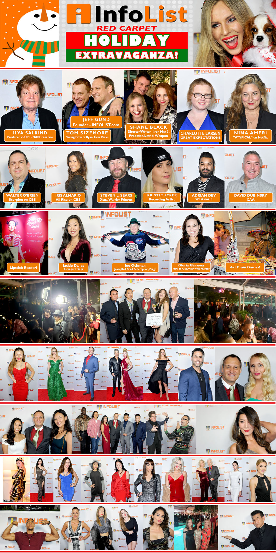 INFOLIST Red Carpet Holiday Extravaganza 2019! A HighEnd Networking Event with Stars and