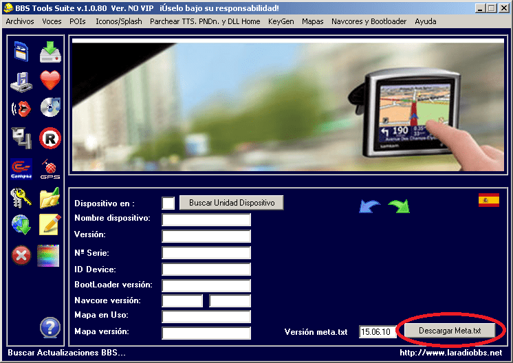 Actualizar mapas y radares de un Tomtom