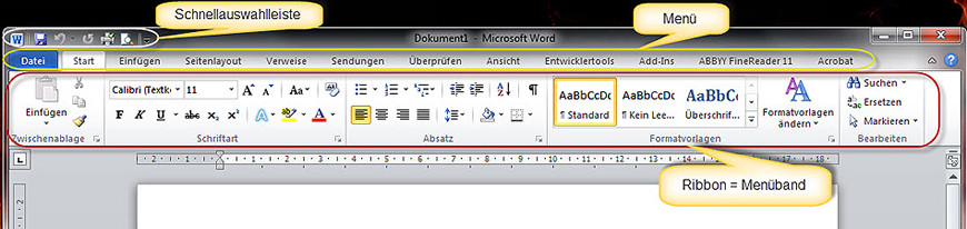 Das Schreibprogramm Word