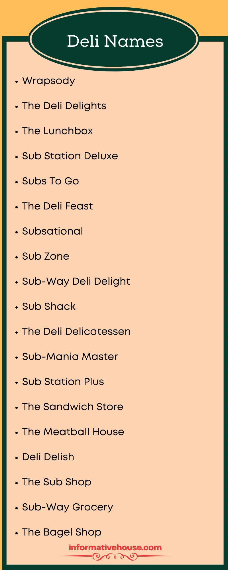 499+ The Most Funny Deli Names Ideas For Business Informative House