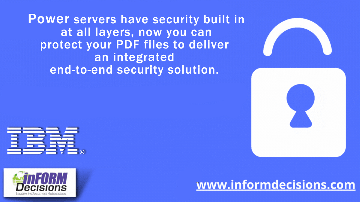 Password protect PDF files & Restrict access on the Power IBM i.