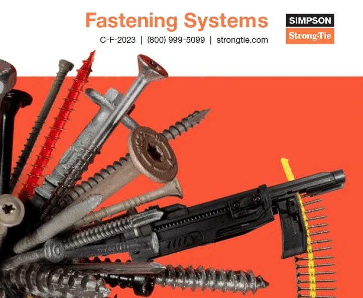 Simpson StrongTie Releases New Fastening Systems Catalog Highlighting