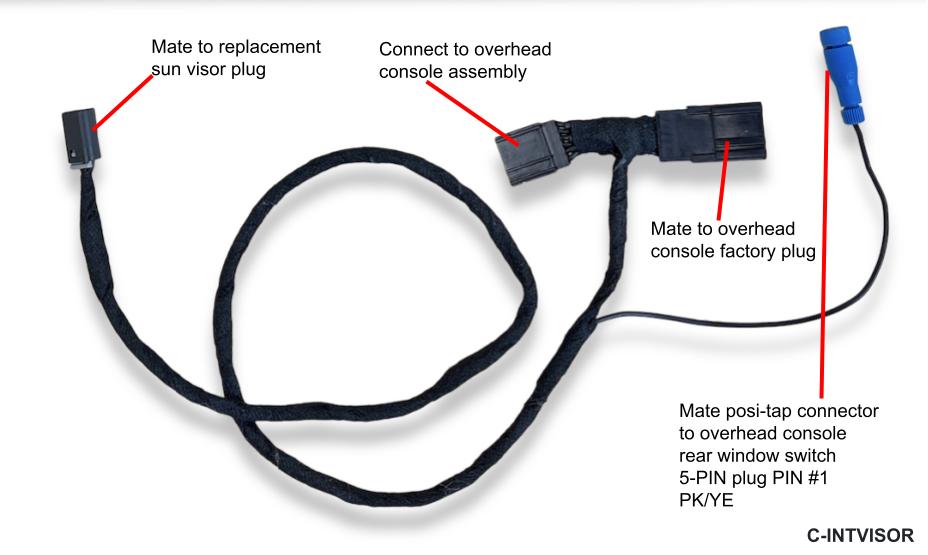 2019+ New Body Ram Truck DriverSide Sun Visor Homelink Upgrade