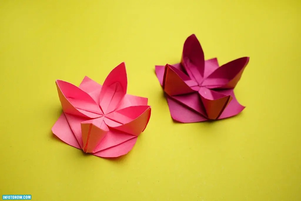 How To Make Origami Lotus Flower With Paper? InfoToHow