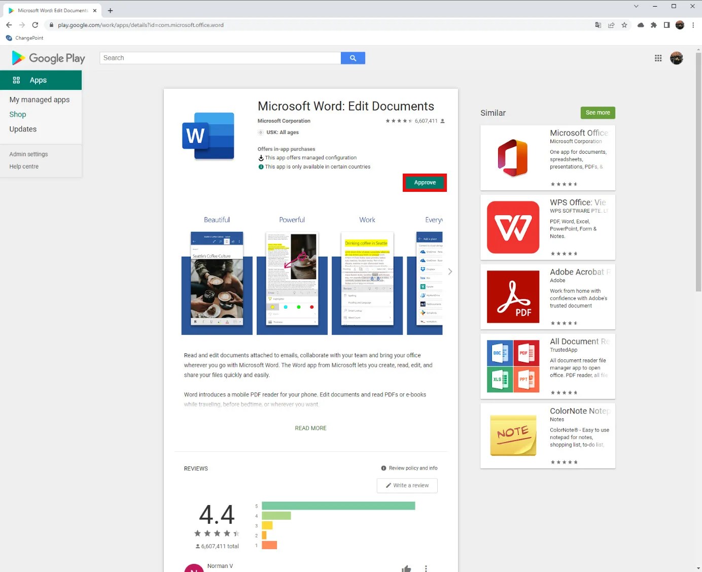 Setup Managed Google Play in Microsoft Intune