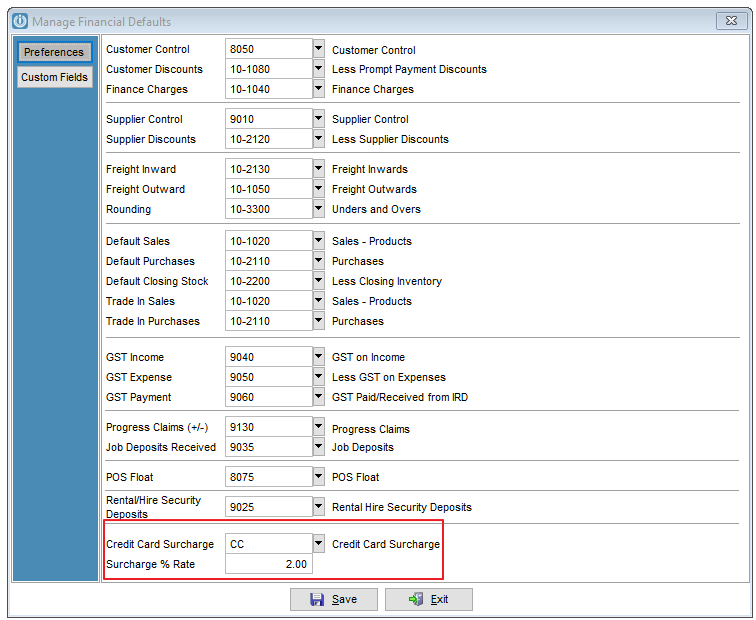 Credit Card Surcharge Infusion Business Software