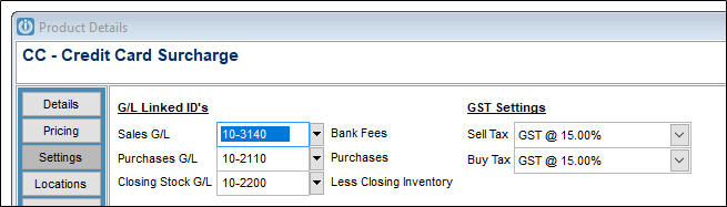Credit Card Surcharge GST Exclusive Prices Infusion Business Software