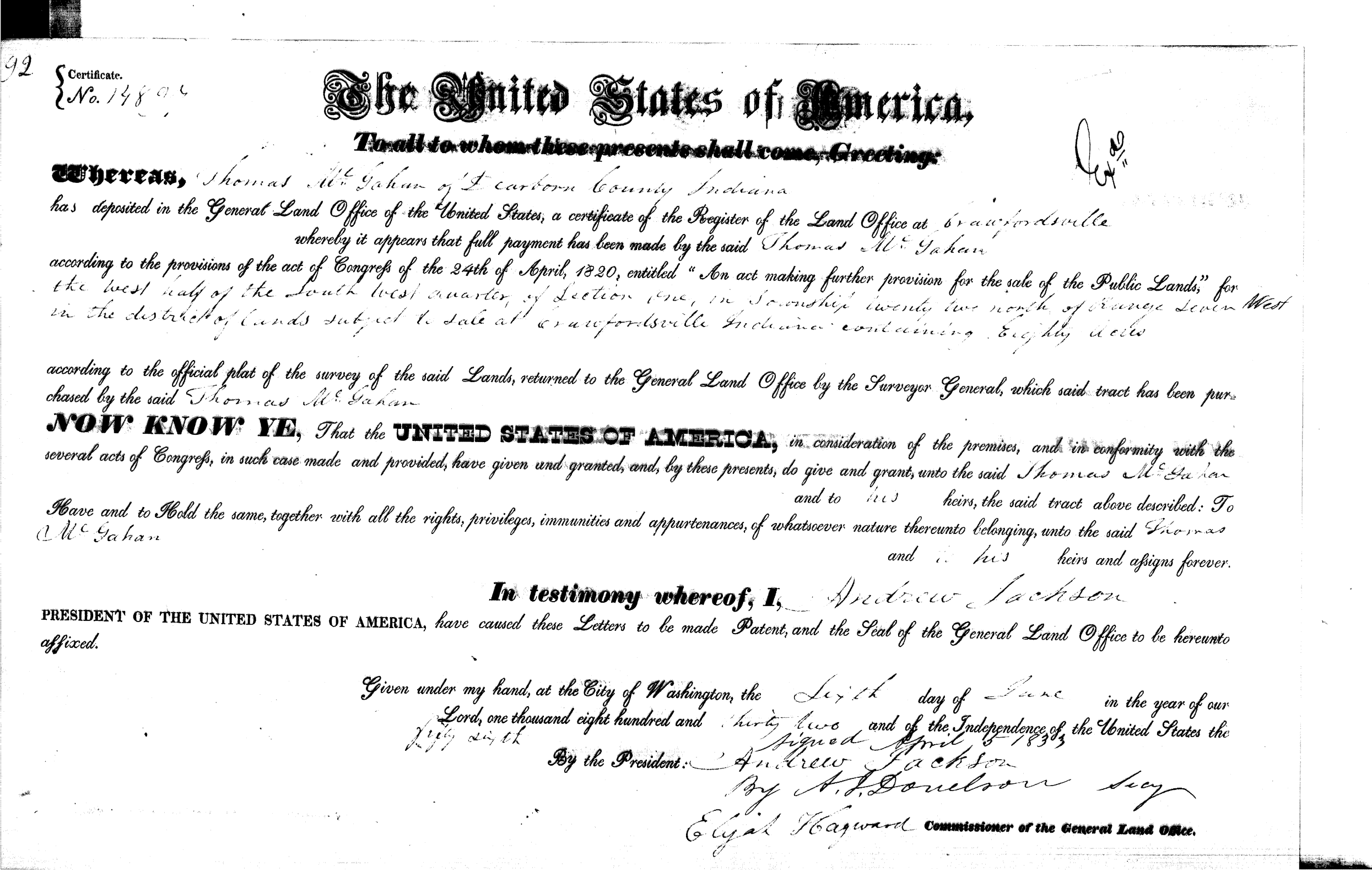 Warren County, Indiana Documents