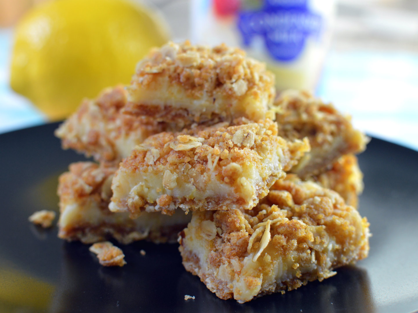 Easy lemon crumb bars with condensed milk Ingmar Recipes by Ingredients